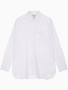 Buy 여성 포플린 릴렉스드 핏 셔츠 in color BRILLIANT WHITE