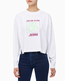Buy 여성 하이퍼 리얼 롱슬리브 패션티 in color BRIGHT WHITE