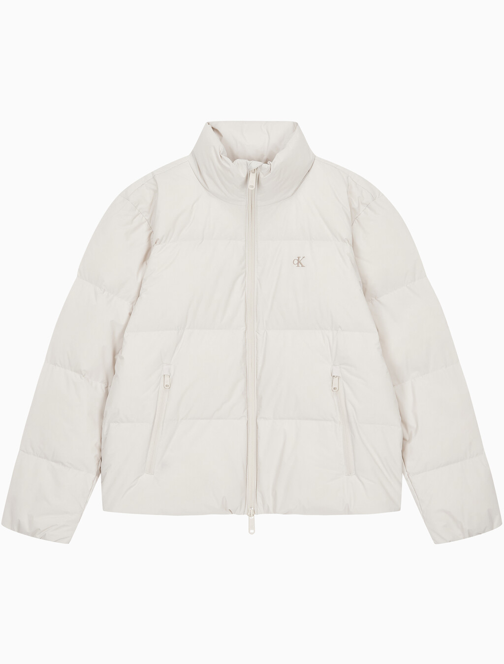 Buy 남성 릴랙스드 숏 다운 푸퍼 in color CHALK