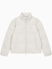 Buy 남성 릴랙스드 숏 다운 푸퍼 in color CHALK