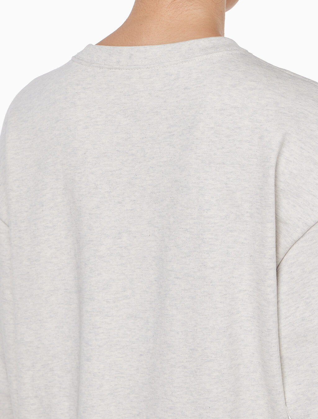 Buy 여성 모노로고 프렌치테리 릴렉스핏 스웻셔츠 in color VANILLA HEATHER