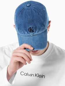 Buy 남녀공용 CKJ 데님 볼캡 in color DENIM