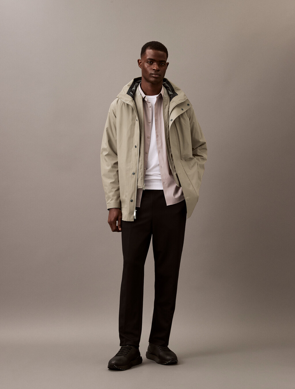 Buy 남성 롱슬리브 3 IN 1 자켓 in color KHAKI