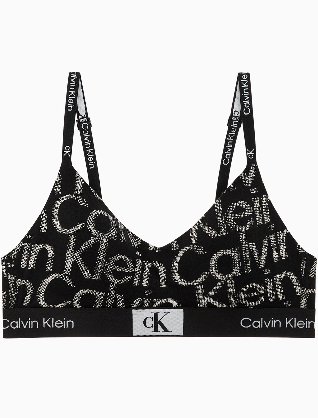 Buy 여성 1996 코튼 AF 라이틀리 라인드 브라렛 in color LOGO BLACK