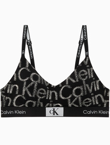 Buy 여성 1996 코튼 AF 라이틀리 라인드 브라렛 in color LOGO BLACK