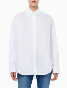 Buy 여성 옥스퍼드 롱슬리브 셔츠 in color BRIGHT WHITE
