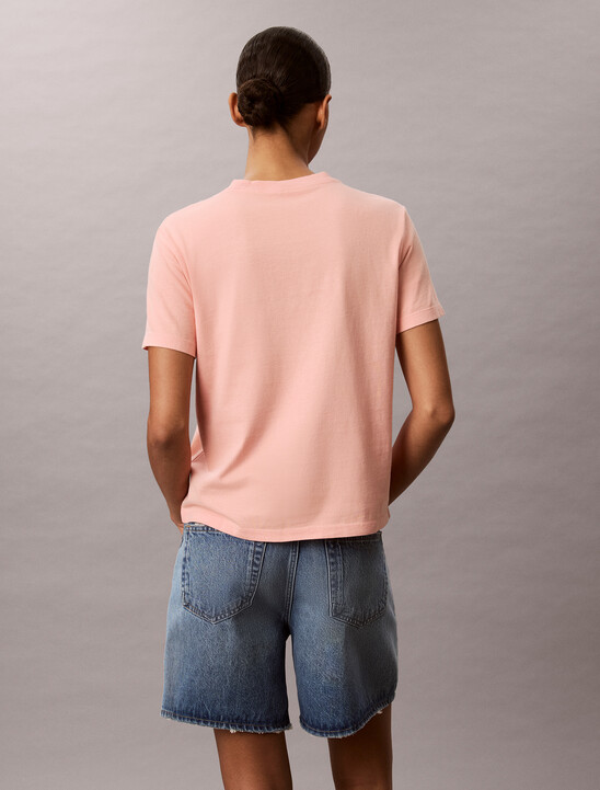 여성 애시드워시 히어로 모노로고 티