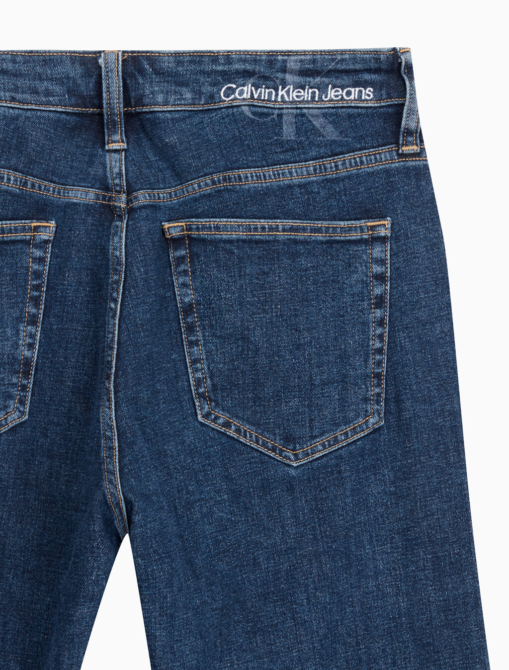 Buy 남성 90's 스트레이트핏 기모 미드블루 데님 in color MID BLUE BACK EMBRO