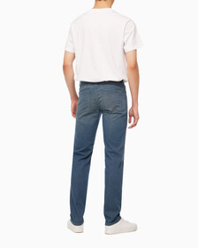 Buy 남성 바디핏 블루그레이 데님 in color GREY STEPPED RELEASE HEM