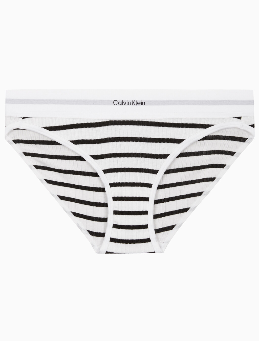 Buy 여성 코튼 모달 스트레치 립 AF 비키니 in color LEADER STRIPE+WHITE