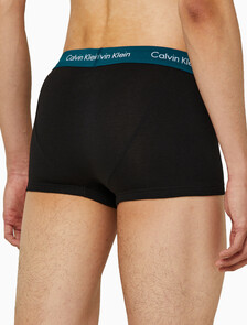 Buy 남성 EU 코튼 스트레치 3PK 로우 라이즈 드로즈 3PK in color BLACK BODIES W/ GREY HEATHER, CHESAPEAKE BAY, JEWEL WBS