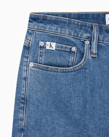 Buy 남성 90'S 스트레이트핏 크롭 데님 in color MID BLUE BACK EMBRO