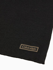 Buy 남녀공용  양면 로고 머플러 in color BLACK