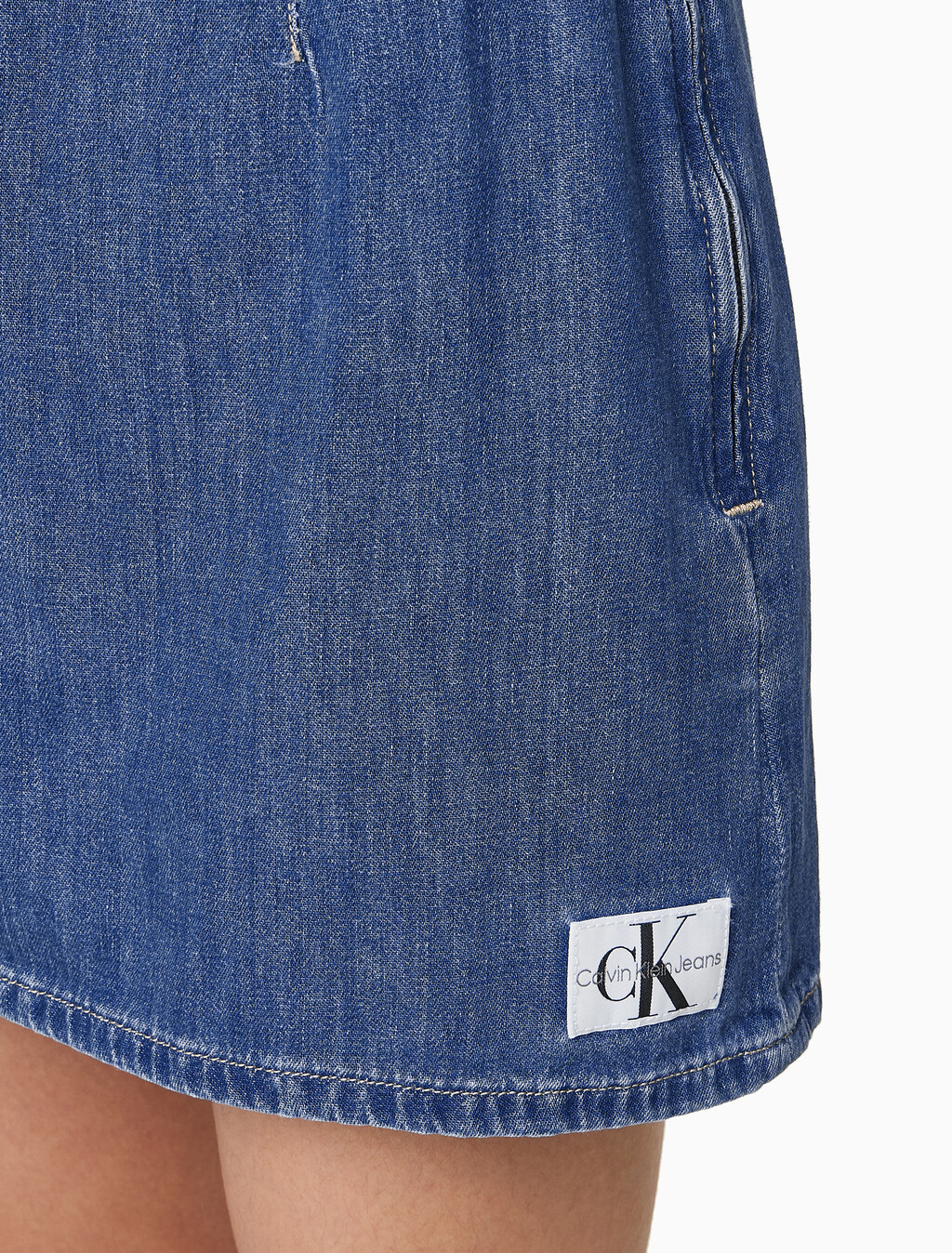 Buy 여성 컷 아웃 드레스 in color MID BLUE BACK EMBRO