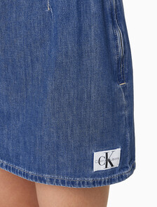 Buy 여성 컷 아웃 드레스 in color MID BLUE BACK EMBRO