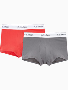 Buy 남성 모던코튼 스트레치 드로즈 2PK in color RED/GREY