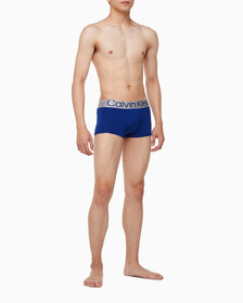 Buy 남성 리컨시더드 스틸 마이크로 3PK 로우라이즈 트렁크 in color MIDNIGHT BLUESIGNATURE BLUECLAY GREY