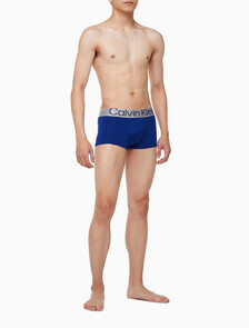 Buy 남성 CK 리컨시더드 스틸 마이크로 로우라이즈 드로즈 3PK in color MIDNIGHT BLUESIGNATURE BLUECLAY GREY