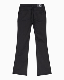 Buy 여성 하이라이즈 바디 슬림 부츠핏 앵클 데님 in color WASHED BLACK LOGO LACE