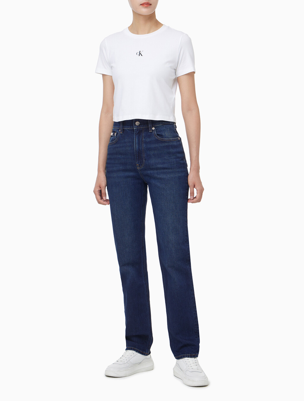 Buy 여성 뉴 맘진 다크 블루 데님 in color Blue