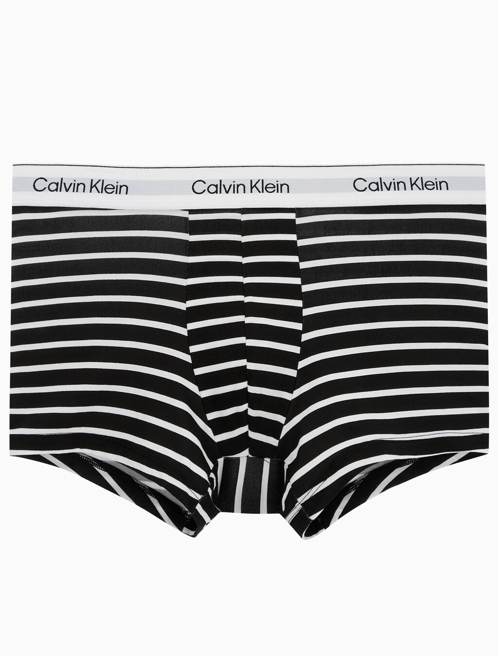 Buy 남성 아이콘 코튼 스트레치 2PK 트렁크 in color BLACK/LEADER STRIPE BLACK