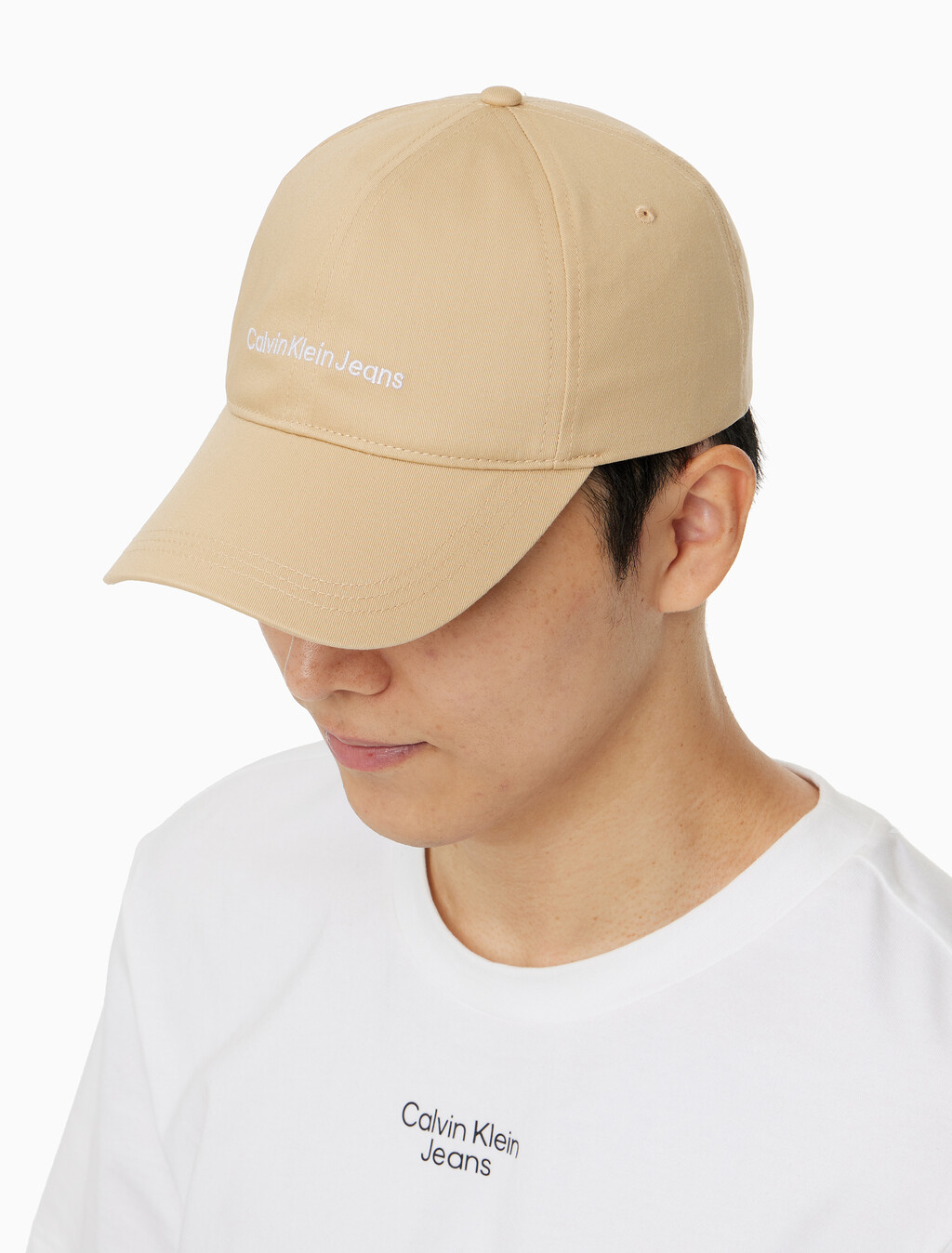 Buy 남녀공용 CKJ 인스티튜셔널 볼캡 in color SAND