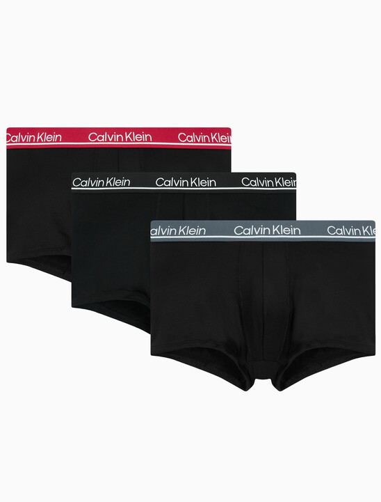 남성 CK 마이크로 플러스 로우 라이즈 드로즈 3PK