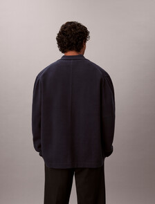 Buy 버튼 프론트 폴로 자켓 in color DARK SAPPHIRE