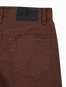 Buy 여성 슈퍼 와이드 레그핏 치노 팬츠 in color Red brown