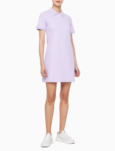 Buy 여성 CK 로고 폴로 반팔 원피스 in color LILAC