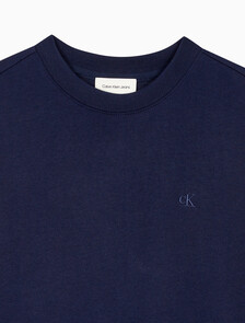 Buy 여성 아카이브 로고 크루넥 반팔 티셔츠 in color BARITONE BLUE