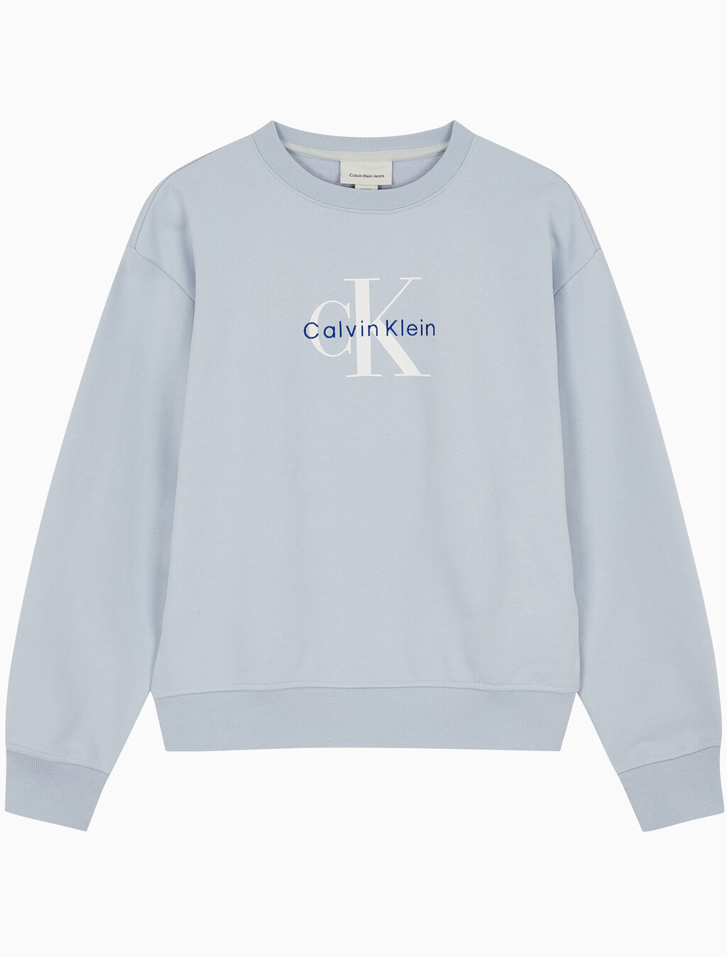 Buy 여성 모노로고 프렌치테리 릴렉스핏 스웻셔츠 in color LIGHT BLUE