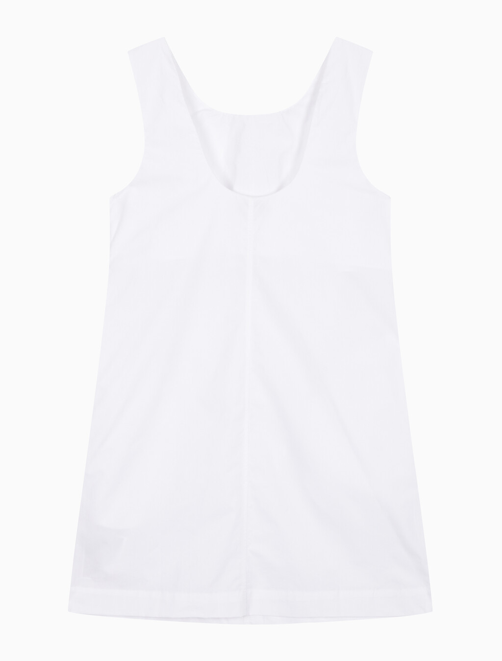 Buy 여성 포플린 슬리브리스 미니 드레스 in color BRILLIANT WHITE