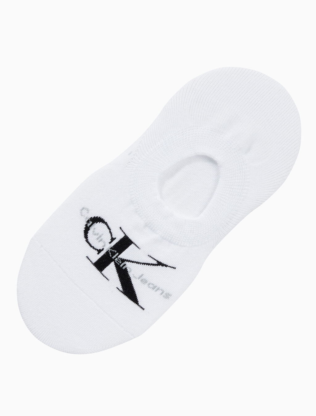 Buy 여성 콤드 코튼 모노그램 라이너 삭스 (화이트 1 PAIR) in color WHITE