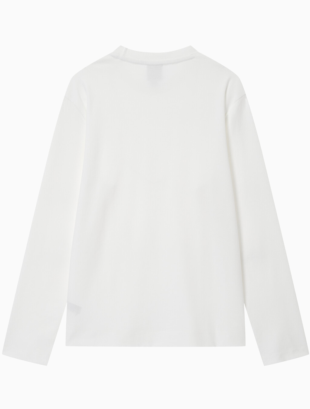 Buy 남성 클래식 핏 럭스 코튼 인터락 긴팔 티셔츠 in color BRIGHT WHITE