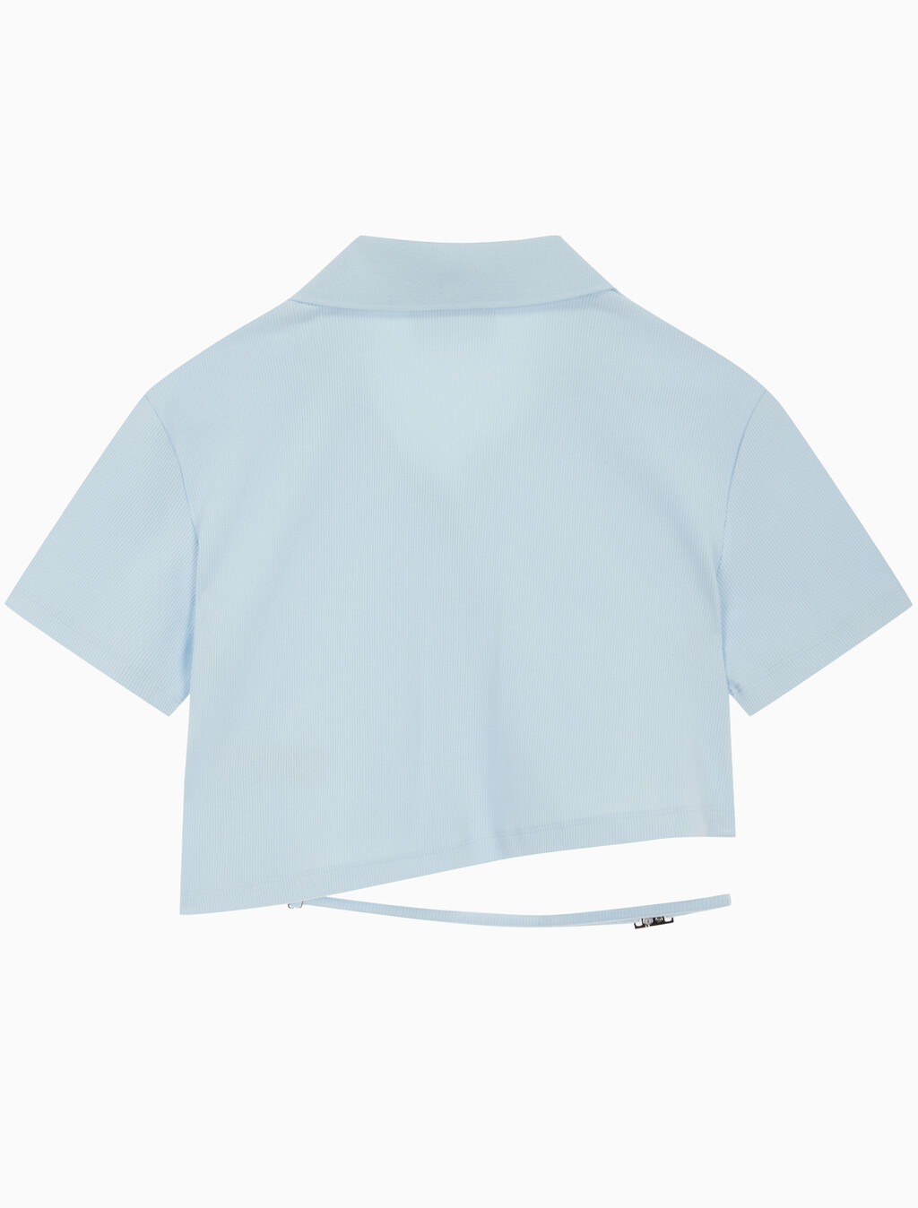 Buy 여성 로고 컷아웃 크롭 폴로 티셔츠 in color KEEPSAKE BLUE