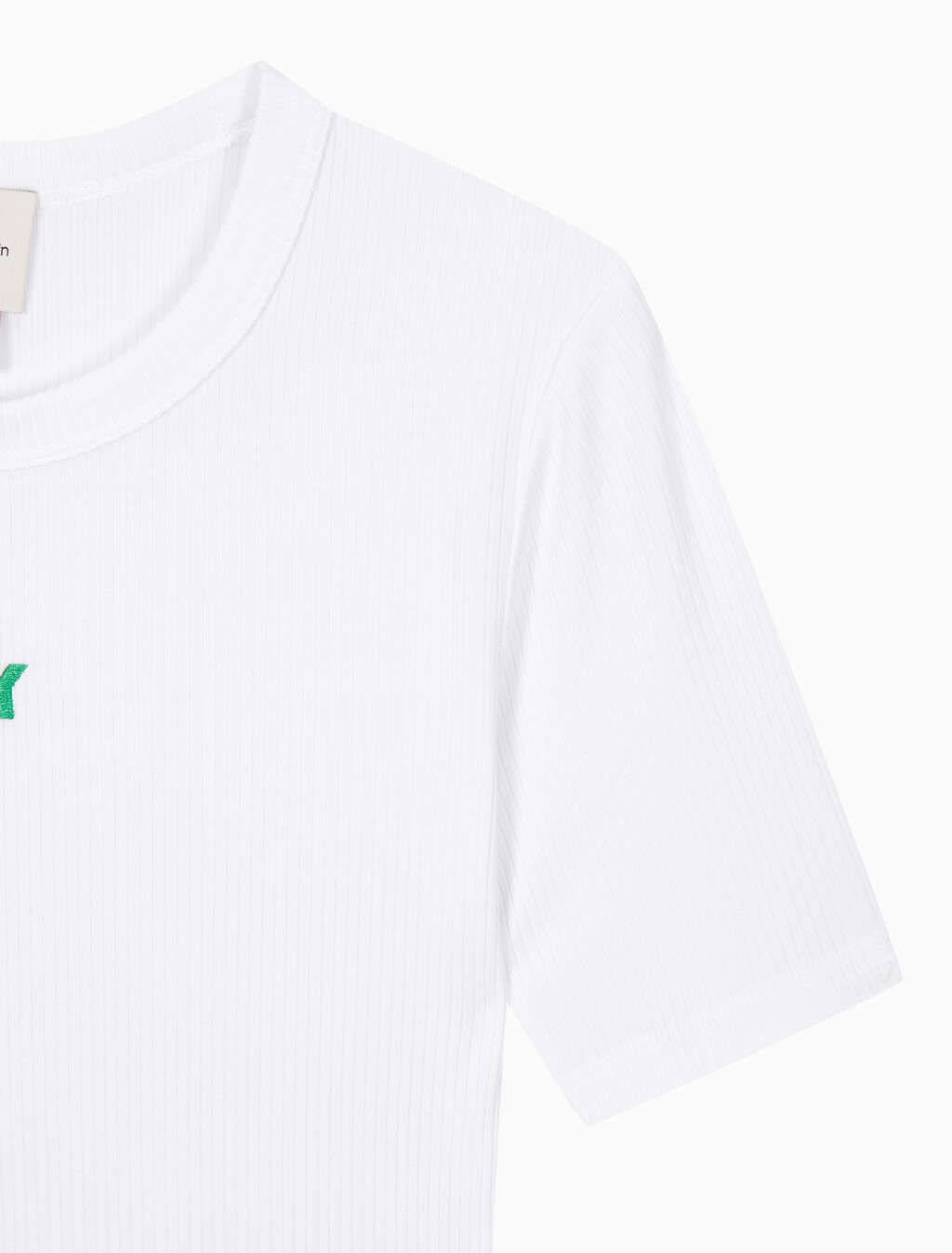 Buy 여성 모달 립 반팔 티셔츠 in color BRILLIANT WHITE