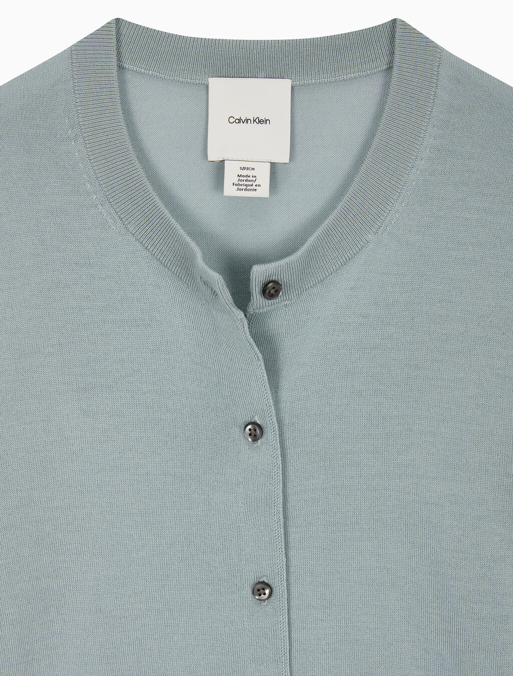 Buy 여성 롱슬리브 테크 메리노 울 가디건 in color KHAKI GREY