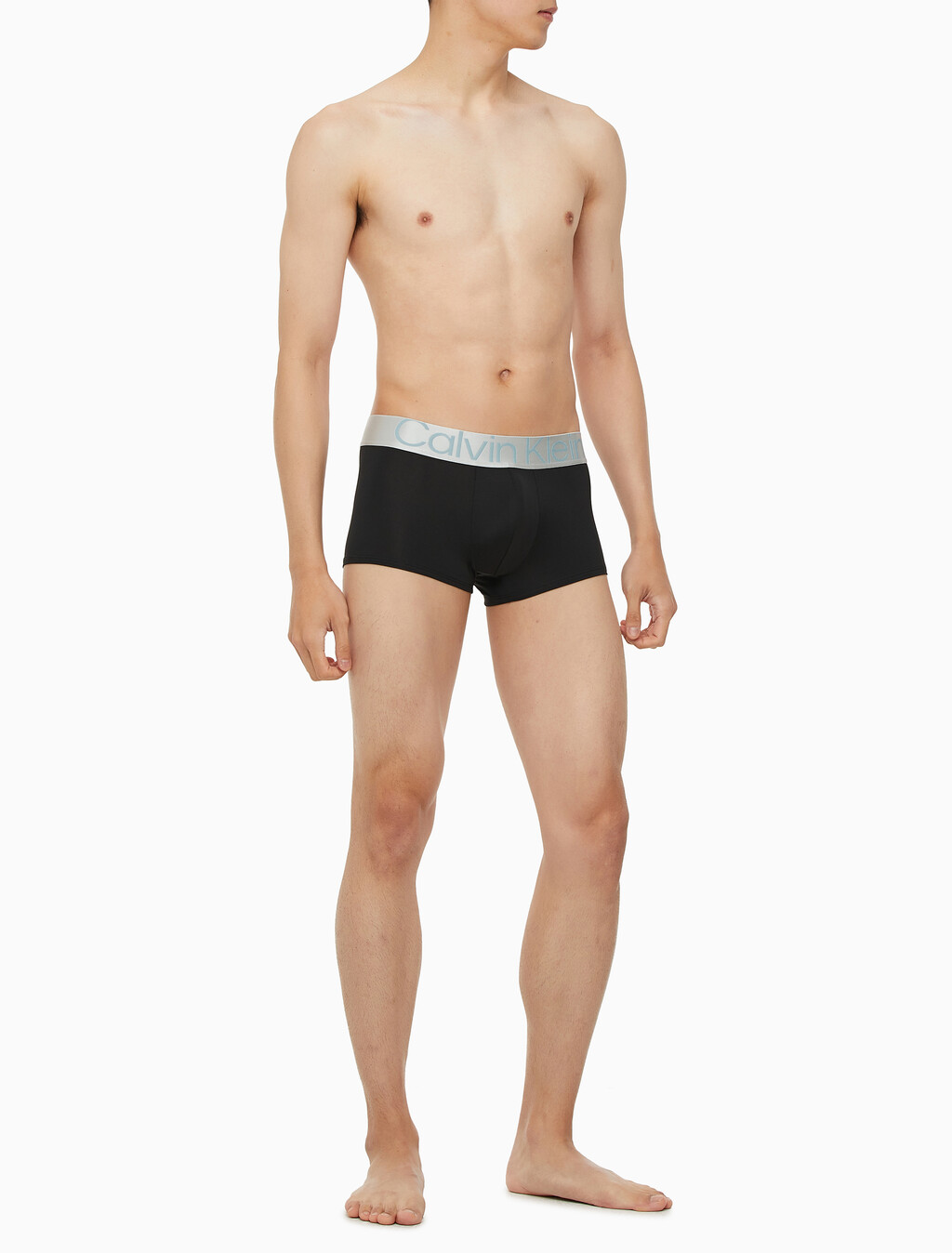 Buy 남성 CK 리컨시더드 스틸 마이크로 로우라이즈 드로즈 3PK in color BLACK