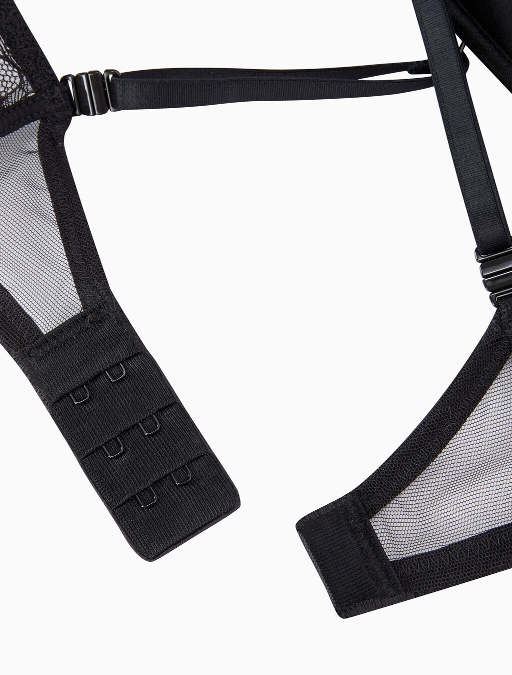 Buy 여성 CK 블랙 그래픽 레이스 AF 푸쉬업 브라 in color BLACK