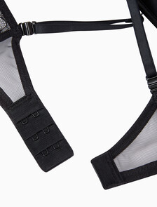 Buy 여성 CK 블랙 그래픽 레이스 AF 푸쉬업 브라 in color BLACK