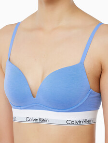 Buy 여성 아이콘 코튼 모달 AF 와이어프리 푸쉬업 in color Deep Indigo Blue