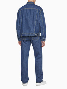 Buy 남성 90's 다크블루 데님 트러커 자켓 in color DARK BLUE