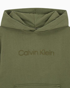 Buy 여성 릴렉스핏 스탠다드 로고 후디 in color JOLLY GREEN BEAN