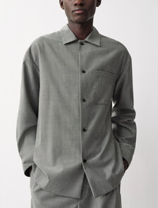 Buy ATLAS MENS WOVEN SHIRTING in color GREY