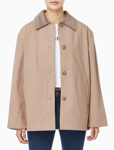 Buy 여성 코튼 맥코트 in color CAMEL