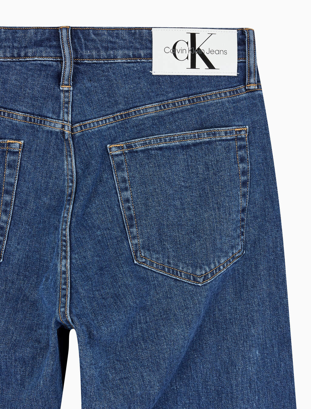 Buy 남성 90's 스트레이트핏 미드블루 데님 in color MID BLUE BACK EMBRO