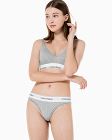 Buy 여성 모던 코튼 리프트 브라렛 in color GALAXY GREY