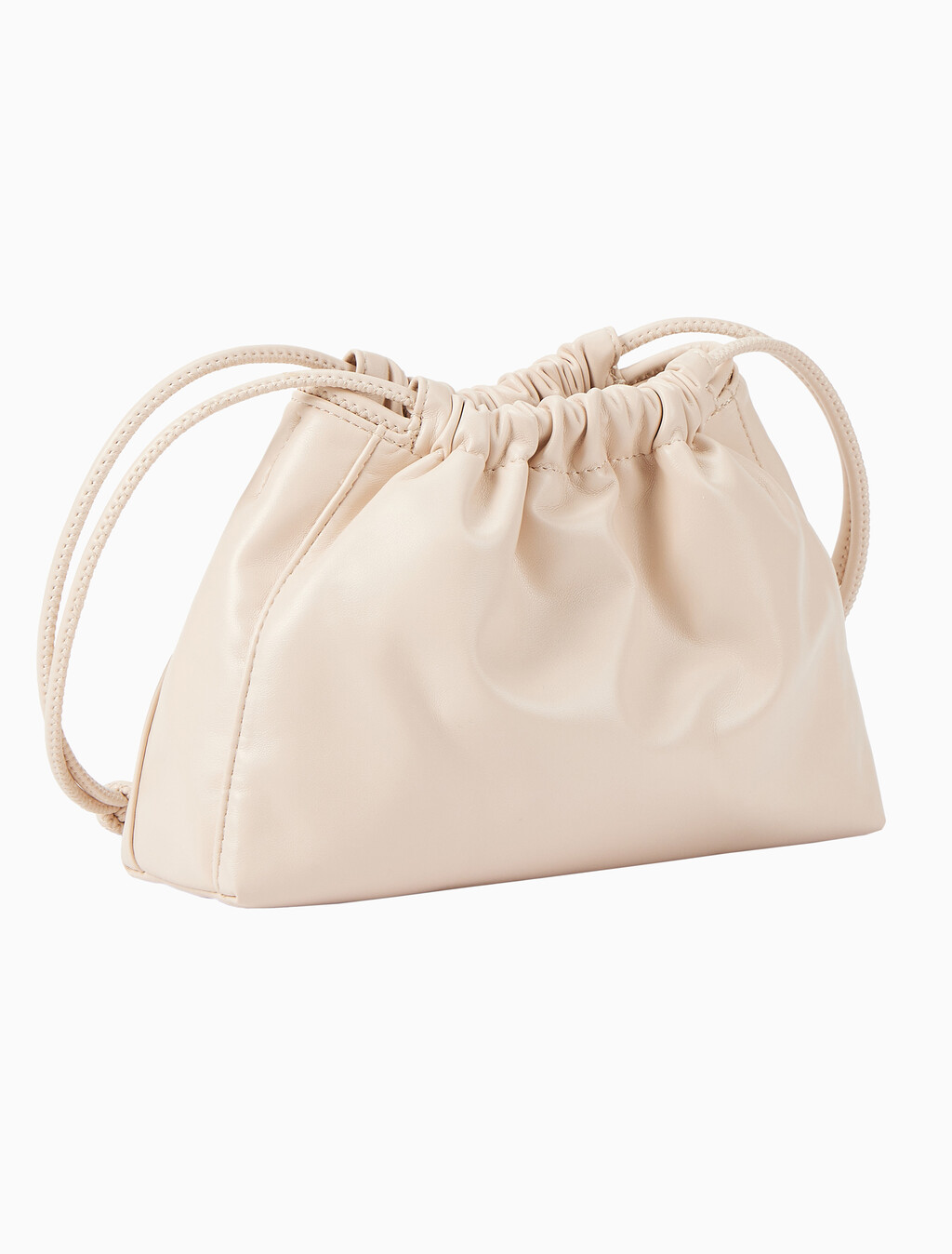 Buy 여성 드로우스트링 백 in color PINK BEIGE