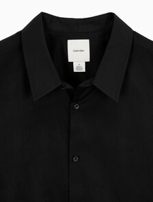 Buy 남성 롱슬리브 솔리드 수피마 스트레치 슬림 셔츠 in color BLACK BEAUTY